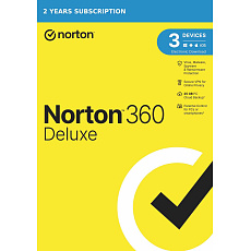 NORTON 360 DELUXE 25GB +VPN 1 používateľ pre 3 zariadenia na 2 roky ESD