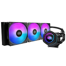 Cooler Master vodní chladič MasterLiquid Core Nex Digital 360 Black ARGB, 3x 120mm, ARGB, LGA1851, AM5, Černá