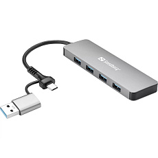 Sandberg USB-C/A to 4xUSB 3.0 Hub Sandberg USB-C/A to 4xUSB 3.0 Hub