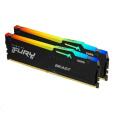 KINGSTON DIMM DDR5 32GB (Kit of 2) 6000MT/s CL36 FURY Beast RGB Černá EXPO