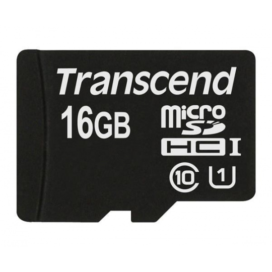 Karta TRANSCEND MicroSDHC 16GB Premium, Class 10 UHS-I 300x, bez adaptéra