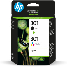 HP 301 Ink Cartridge Combo 2-Pack, N9J72AE (190 / 165 pages) HP 301 Ink Cartridge Combo 2-Pack, N9J72AE (190 / 165 pages)