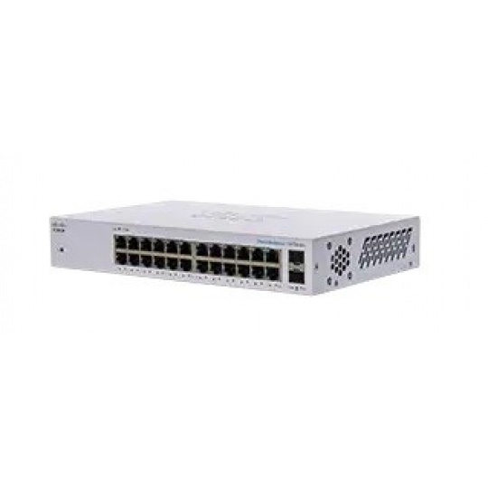 Cisco switch CBS110-24T (24xGbE, 2xGbE/SFP combo,fanless)