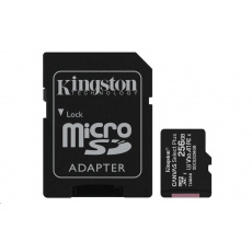 Karta Kingston 256GB micSDXC Canvas Select Plus 100R A1 C10 + adaptér SD