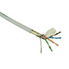 FTP kabel LYNX, Cat5E, drát, LS0H, DCa, šedý, 305m FTP kabel LYNX, Cat5E, drát, LS0H, DCa, šedý, 305m
