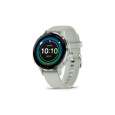 Garmin Venu® 3S, Silver/Sage grey, Silicone band