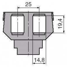 Tango - Modul pre 2x keystone 5014A-B1018 Tango - Modul pre 2x keystone 5014A-B1018