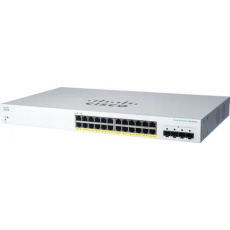 Cisco switch CBS220-24P-4G-UK (24xGbE,4xSFP,24xPoE+,195W) - REFRESH