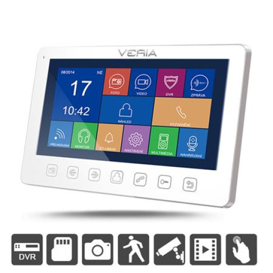 Veria LCD monitor videotelefonu 7076B bílý Veria LCD monitor videotelefonu 7076B bílý