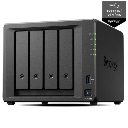Synology DS425+ DiskStation (4C/CeleronJ4125/2,0-2,7GHz/2GBRAM/4xSATA/2xM.2/2xUSB3.2/1xGbE/1x2,5GbE) Synology DS425+ DiskStation (4C/CeleronJ4125/2,0-2,7GHz/2GBRAM/4xSATA/2xM.2/2xUSB3.2/1xGbE/1x2,5GbE)