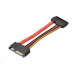 Predlžovací kábel PREMIUMCORD SATA + napájanie k HDD, 15 cm